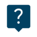 Icon Sprechblase mit Fragezeichen