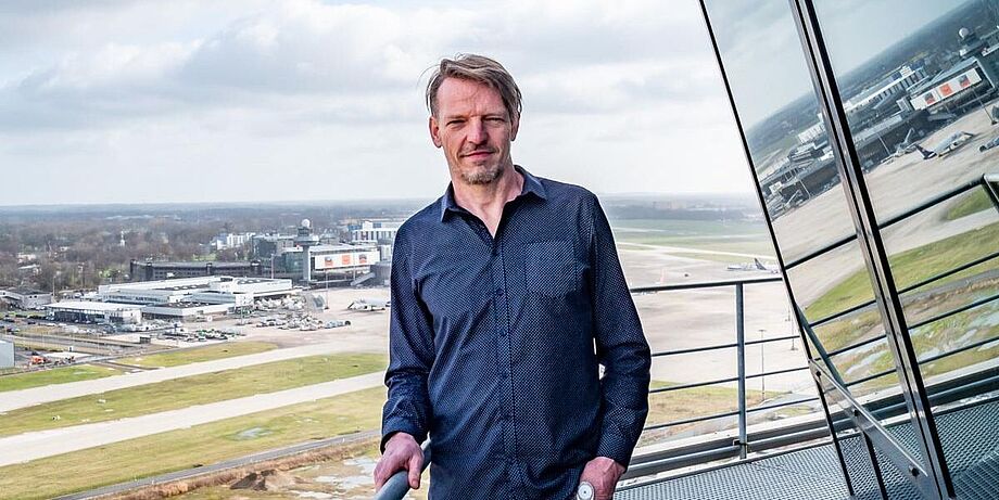 Foto von Herrn Rohde auf dem Tower
