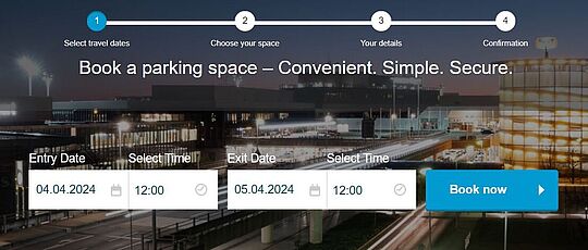 Picture from the reservationtool (please click for reservation)