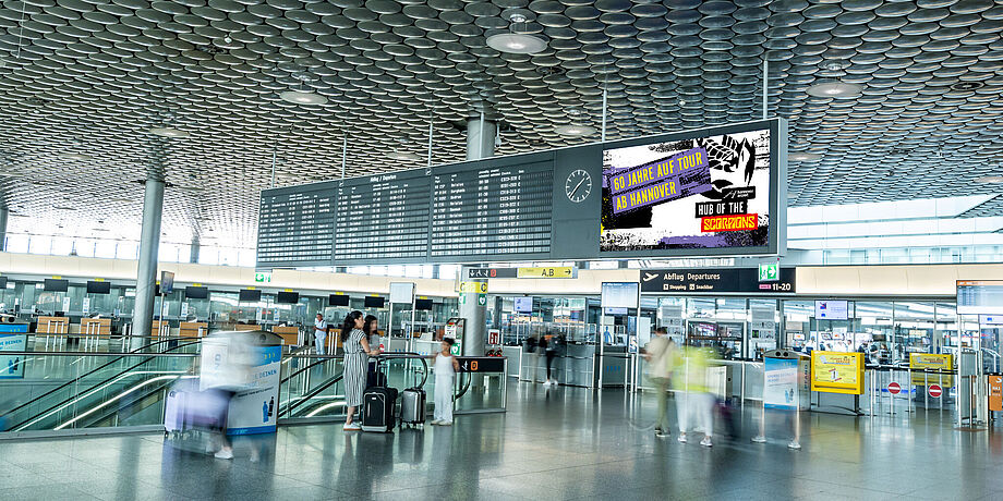Videowall Scorpions Motiv im Terminal