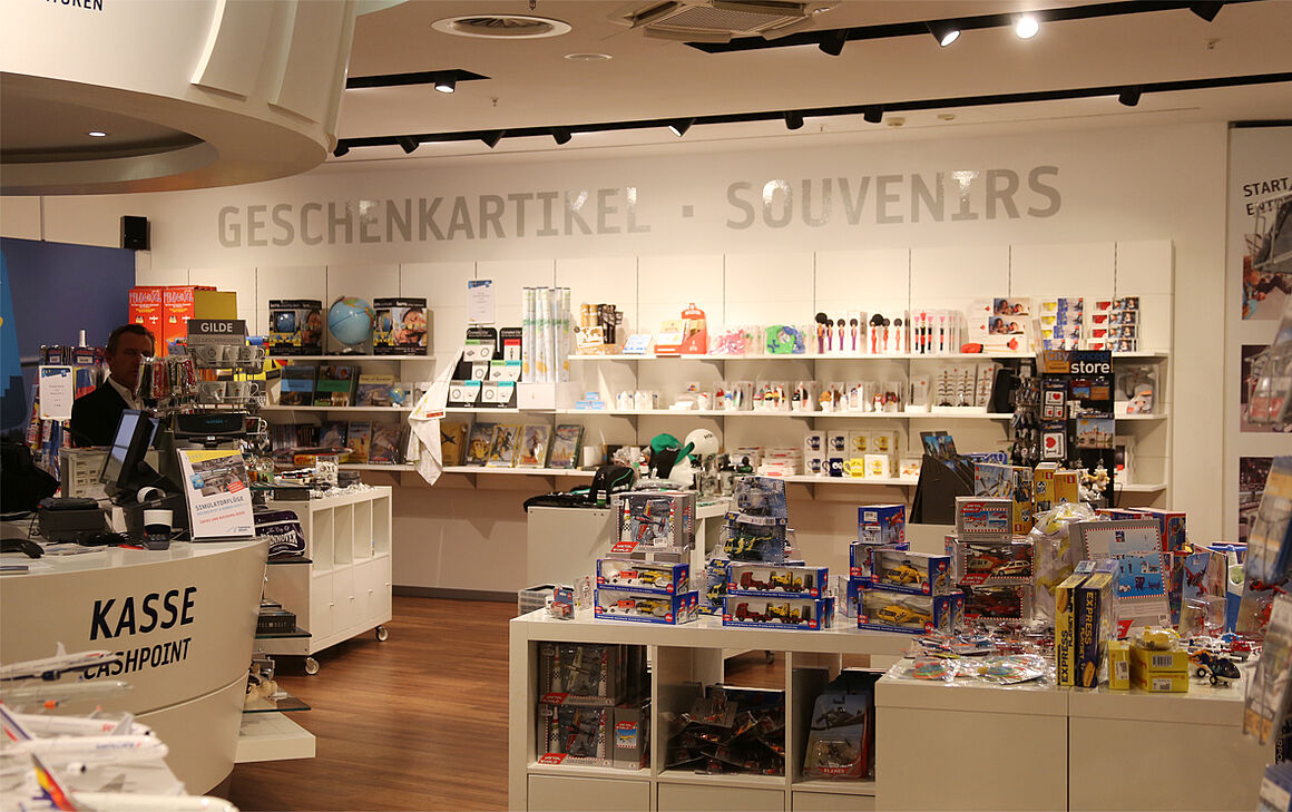 Innenaufnahme vom Hannover Airport Erlebnis-Shop