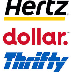 Logo Hertz, dollar, thrifty