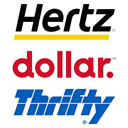 Logo Hertz, dollar, thrifty
