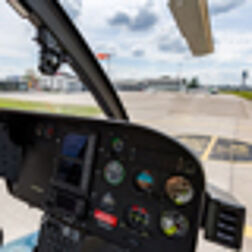 Blick aus dem Cockpit