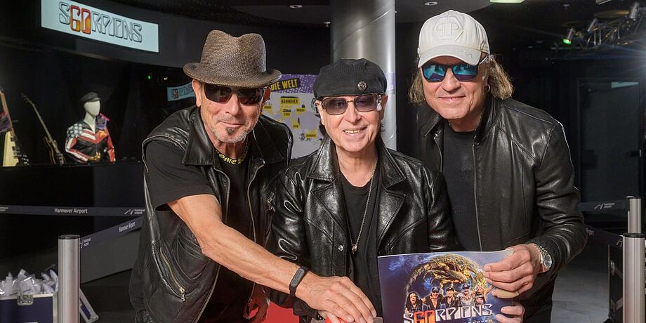 Die Band Scorpions bei der Eröffnung der Rockstage.