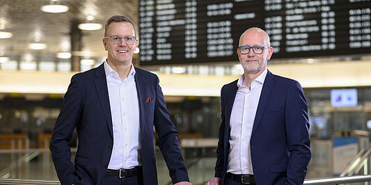 Die beiden Geschäftsführer des Hannover Airport