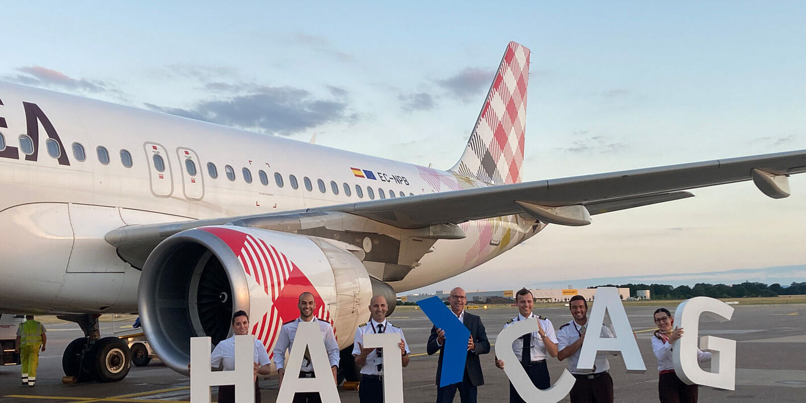 Erstflug der Volotea am HAJ