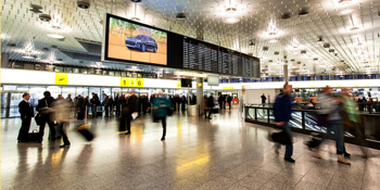 Anzeigetafel Foto der Anzeigetafel im Terminal
